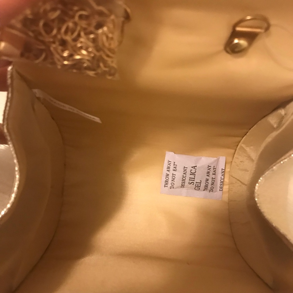 ๐Zara O-Ring gold mini clutch or crossbody clear - Picture 3 of 5